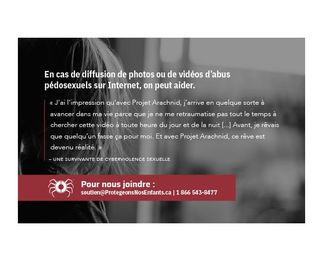 Carton d’information – Projet Arachnid