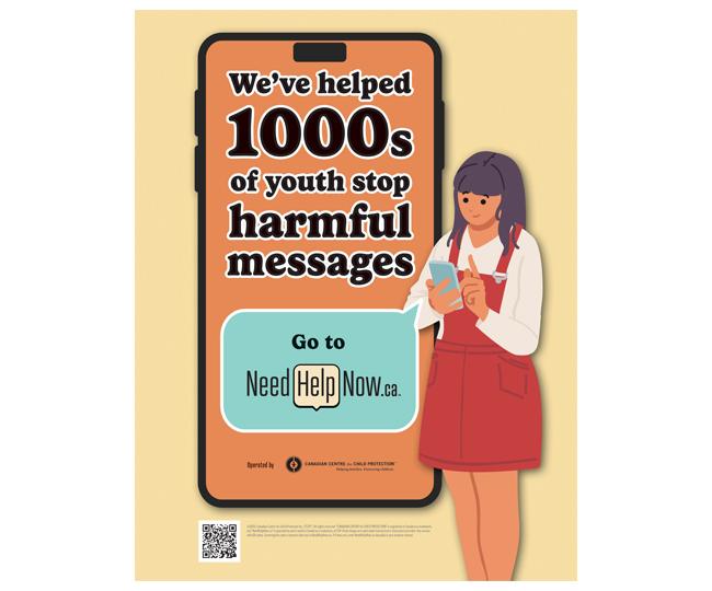 NeedHelpNow.ca – "We've Helped 1000s" Poster