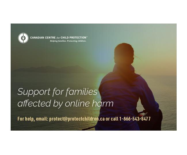 Online Harm – Support for Families Card